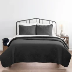 Bedspreads & Coverlets-Kirkland's Home Herring 3-Pc. Queen Quilted Coverlet Set Gray