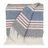 Blankets & Throws-Kirkland's Home Herringbone Multi Striped Throw Brown