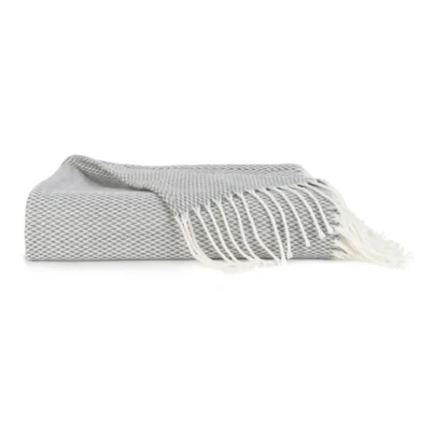 Blankets & Throws-Kirkland's Home Herringbone Throw With Fringe Gray