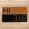 Doormats-Kirkland's Home Hi And Bye Two-Toned Doormat Black/Brown
