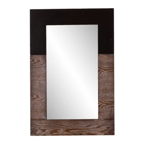 Decorative Mirrors-Kirkland's Home Holly And Martin Burnt Oak And Black Wall Mirror