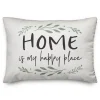 Pillows-Kirkland's Home Home Is My Happy Place Pillow White