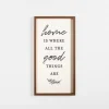 Wall Quotes & Signs-Kirkland's Home Home Is Where All The Good Things Are Wall Plaque Tan/Black