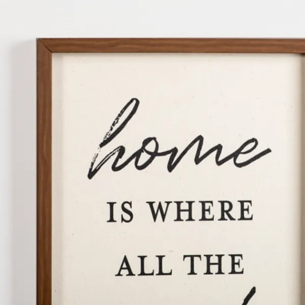Wall Quotes & Signs-Kirkland's Home Home Is Where All The Good Things Are Wall Plaque Tan/Black
