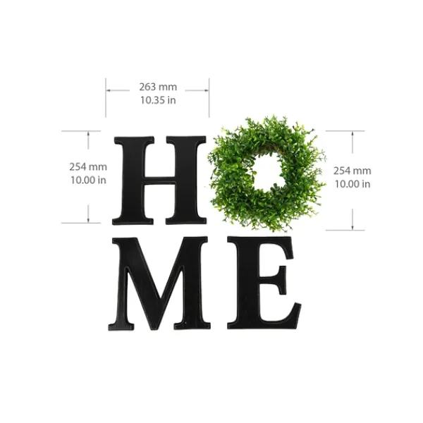 Wall Quotes & Signs-Kirkland's Home Home 4-Pc. Cutout Letters Plaque Black