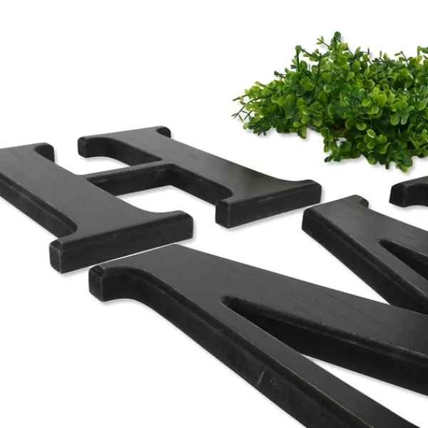 Wall Quotes & Signs-Kirkland's Home Home 4-Pc. Cutout Letters Plaque Black