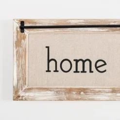 Wall Quotes & Signs-Kirkland's Home Home Sweet Home Rustic Door Frame Wood Wall Plaque White/Brown/Tan