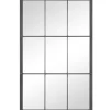 Decorative Mirrors-Kirkland's Home Homestead Manor Windowpane Mirror Gray