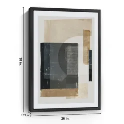 Framed Art-Kirkland's Home Hometown Glory I Framed Canvas At Print White/Tan/Black