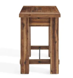 Accent & End Tables-Kirkland's Home Honey Acacia Rustic Accent Table Tan