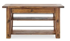 Console Tables-Kirkland's Home Honey Acacia Rustic Console Table Tan