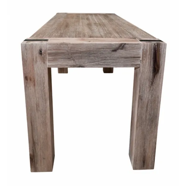 Benches & Ottomans-Kirkland's Home Honey Brushed Acacia Wood Rustic Bench Brown