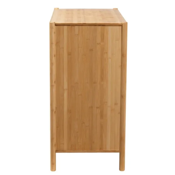 Cabinets & Sideboards-Kirkland's Home Honey Crescent Window 2-Door Cabinet Brown