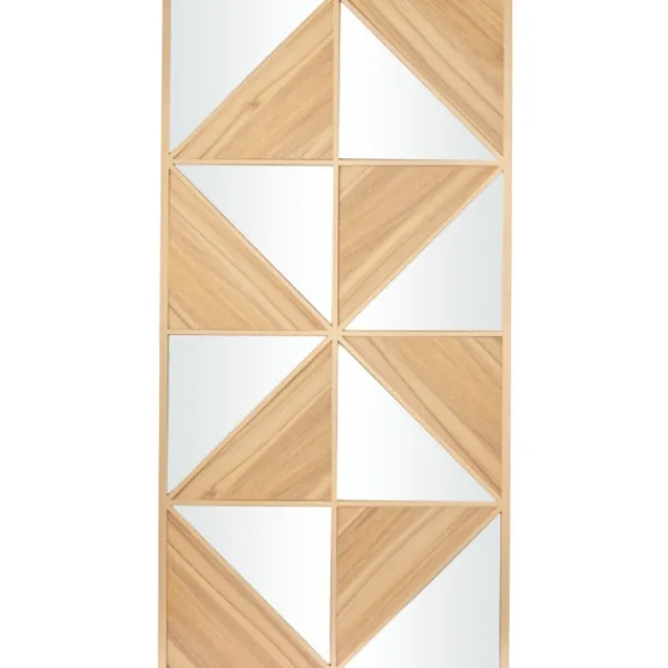 Wall Quotes & Signs-Kirkland's Home Honey Geometric Mirror Rec Gle Wall Plaque Tan