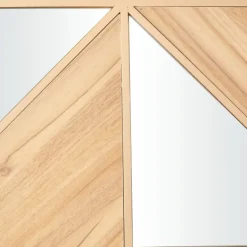 Wall Quotes & Signs-Kirkland's Home Honey Geometric Mirror Rec Gle Wall Plaque Tan