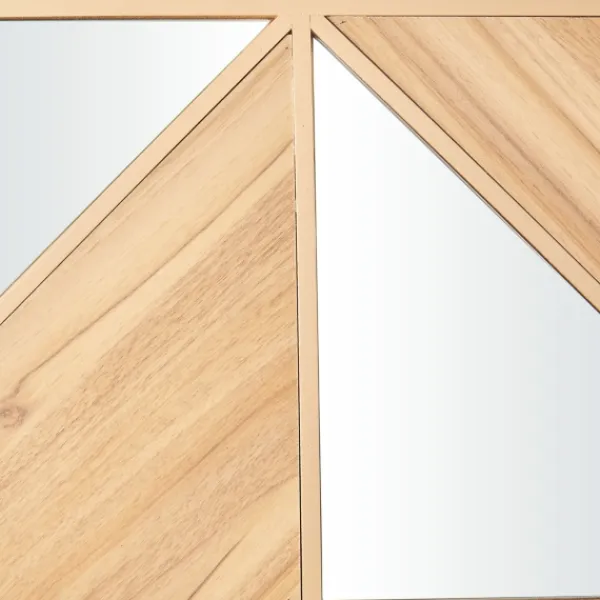 Wall Quotes & Signs-Kirkland's Home Honey Geometric Mirror Rec Gle Wall Plaque Tan