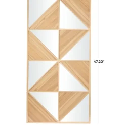 Wall Quotes & Signs-Kirkland's Home Honey Geometric Mirror Rec Gle Wall Plaque Tan