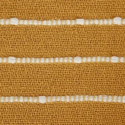 Blankets & Throws-Kirkland's Home Honey Gold Slub Stripe Decorative Throw Yellow