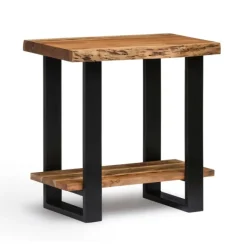 Coffee Tables-Kirkland's Home Honey Live Edge 3-Pc. Coffee And Accent Table Set Tan