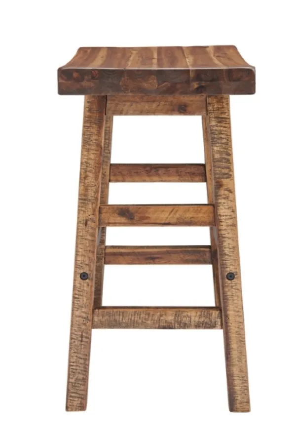 Bar Stools & Counter Height Stools-Kirkland's Home Honey Saddle Seat Wood Counter Stool Brown