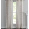 Curtains & Drapes-Kirkland's Home Honey Trellis Woven Single Curtain Panel, 84 In. White/Tan