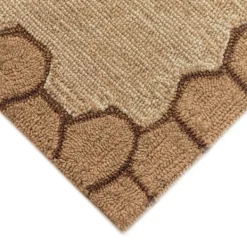 Outdoor Rugs-Kirkland's Home Honeycomb Bees Outdoor Area Rug, 5X7 Brown/Yellow