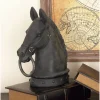 Statues & Figurines-Kirkland's Home Horse Head Statue, 12 In. Black