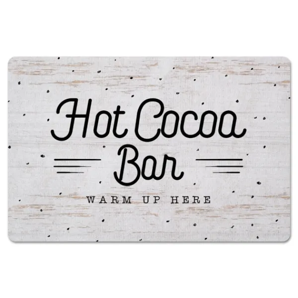 Kitchen & Floor Mats-Kirkland's Home Hot Cocoa Bar Christmas Floor Mat Tan/Black