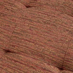 Sofas & Loveseats-Kirkland's Home Hues Rockwood Pecan Finish Loveseat Orange