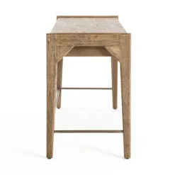 Office Furniture-Kirkland's Home Hunter Wood 2-Drawer Desk Brown