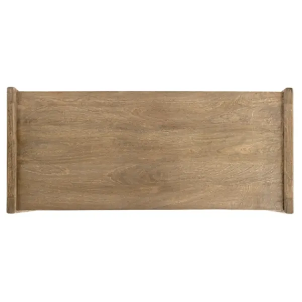 Office Furniture-Kirkland's Home Hunter Wood 2-Drawer Desk Brown