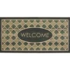 Doormats-Kirkland's Home Hunter Woodgrain Ornamental Entry Doormat Blue/Tan