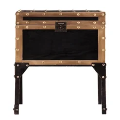 Accent & End Tables-Kirkland's Home Hypatia Travel Trunk Side Table