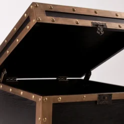 Accent & End Tables-Kirkland's Home Hypatia Travel Trunk Side Table
