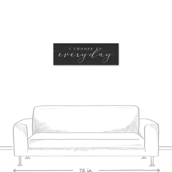 Wall Quotes & Signs-Kirkland's Home I Choose Us Every Day Canvas Wall Plaque Black/White