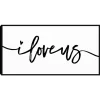 Wall Quotes & Signs-Kirkland's Home I Love Us Framed Canvas Art Print, 25X13 In. Black/White