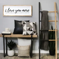 Wall Quotes & Signs-Kirkland's Home I Love You More Framed Wall Plaque White