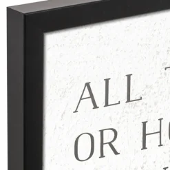 Wall Quotes & Signs-Kirkland's Home I Owe To My Mother Framed Canvas Art Print White/Gray