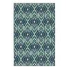 Outdoor Rugs-Kirkland's Home Ikat Diamonds Jenn Outdoor Rug, 6X9 Blue/Green