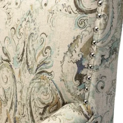 Accent Chairs-Kirkland's Home Indigo And Yellow Floral Upholstered Accent Chair Blue/Yellow/Multi