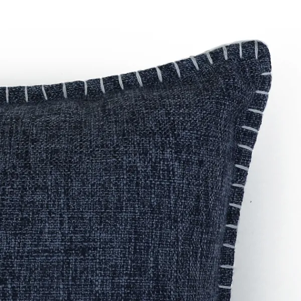 Pillows-Kirkland's Home Indigo Chunky Weave Pillows, Set Of 2 Blue