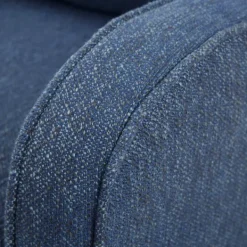 Accent Chairs-Kirkland's Home Indigo Curved Arm Swivel Accent Chair Blue