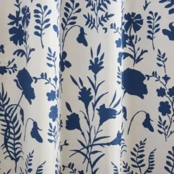 Curtains & Drapes-Kirkland's Home Indigo Floral 2-Pc. Curtain Panel Set, 84 In. Blue/White