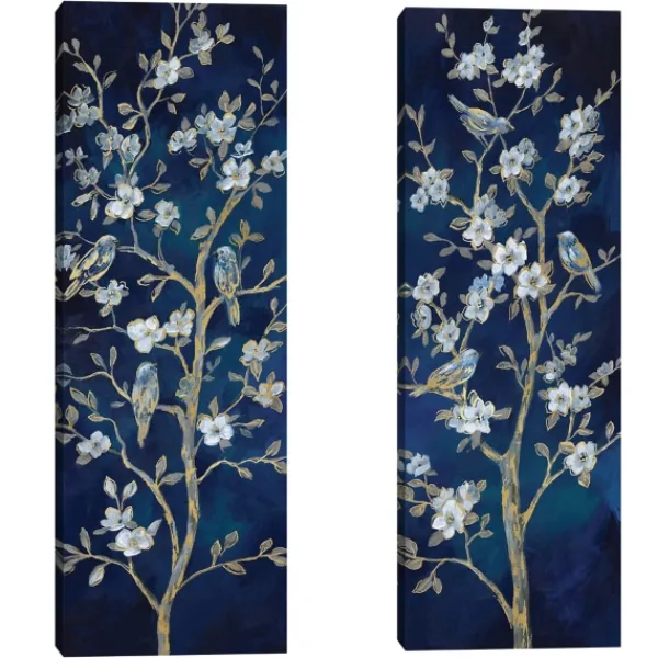 Canvas Art-Kirkland's Home Indigo Spring I & Ii Canvas Art Prints, Set Of 2 Blue