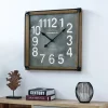 Clocks-Kirkland's Home Industrial Square Liam Clock