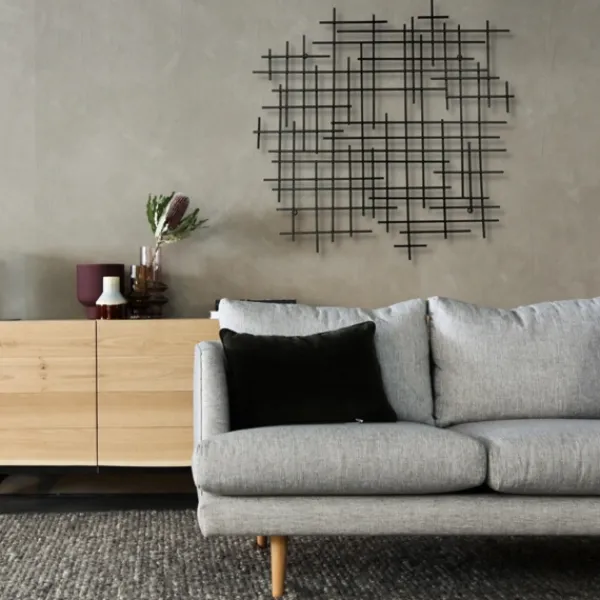 Wall Plaques-Kirkland's Home Inigo Abstract Linear I Wall Plaque Black