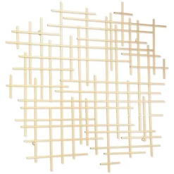 Wall Plaques-Kirkland's Home Inigo Abstract Linear Wall Plaque Gold
