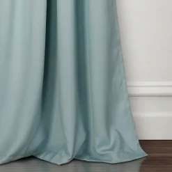 Curtains & Drapes-Kirkland's Home Insulated Blackout Curtain Panel Set, 108 In. Blue