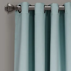 Curtains & Drapes-Kirkland's Home Insulated Blackout Curtain Panel Set, 84 In. Blue