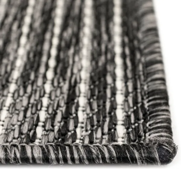 Outdoor Rugs-Kirkland's Home Intertwined Santal Outdoor Area Rug, 6X9 Black